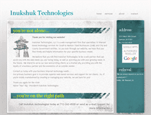 Tablet Screenshot of inukshuktech.com